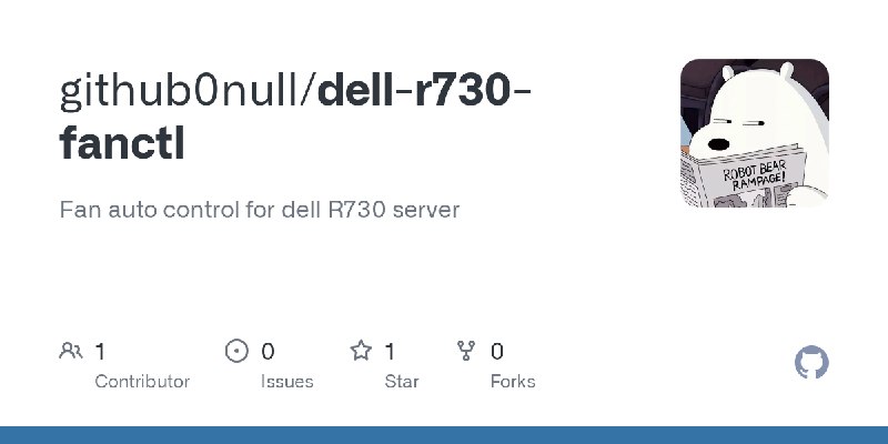 dell-r730-fanctl/README.md at master · github0null/dell-r730-fanctl