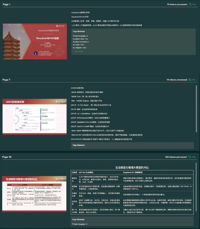 开源PDF解析工具olmOCR：百万页处理成本直降32倍，精准提取复杂内容  Ai2推出的开源工具olmOCR基于Qwen2-VL-7B-Instruct模型训练，专为PDF解析设计，可高效提取文本、表格、公式等结构化数据，并以Markdown格式输出