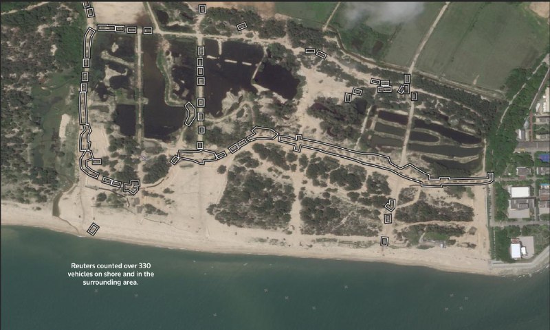 中国大陆疑似动用民用船只开展攻台登陆演习