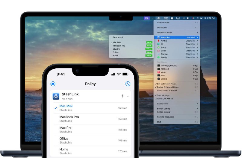   StashLink 来啦 StashLink 是一款用于 Stash 之间通信的内网穿透代理工具