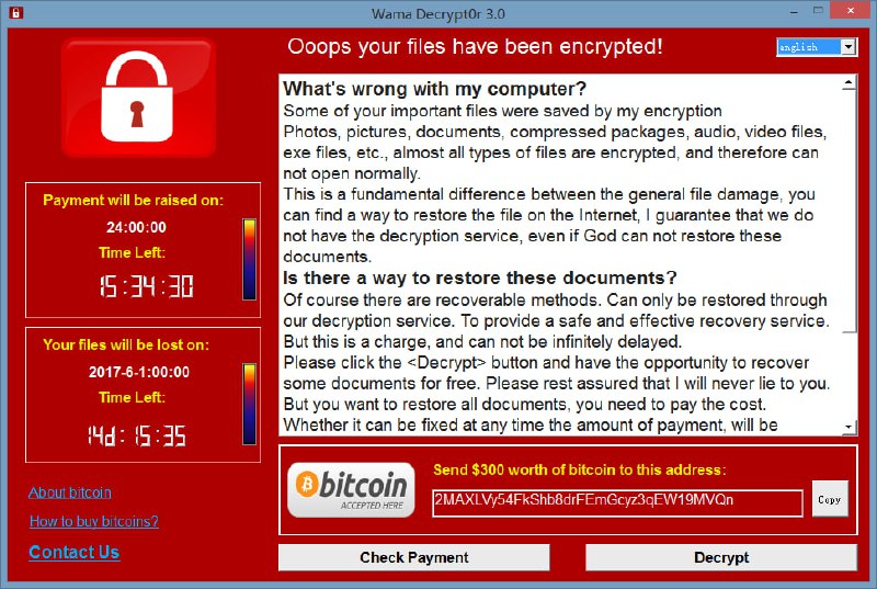 WamaCry 一款假装自己是个病毒，用来真诚的去向老板报告情况顺便摸鱼